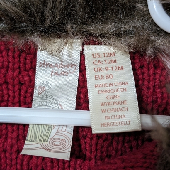 Strawberry Faire 12m Knit Jacket - Picture 5 of 11